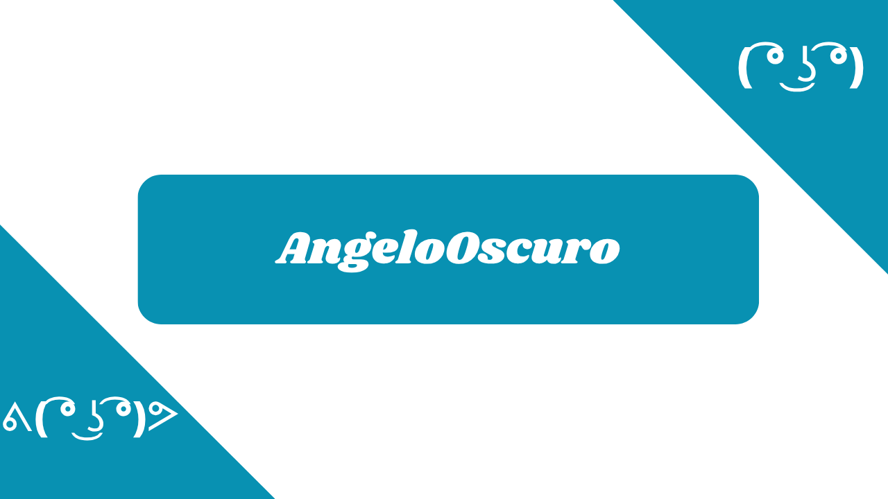 AngeloOscuro in diversi font