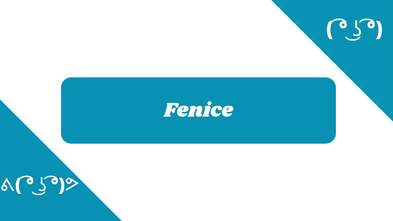 Fenice in diversi font