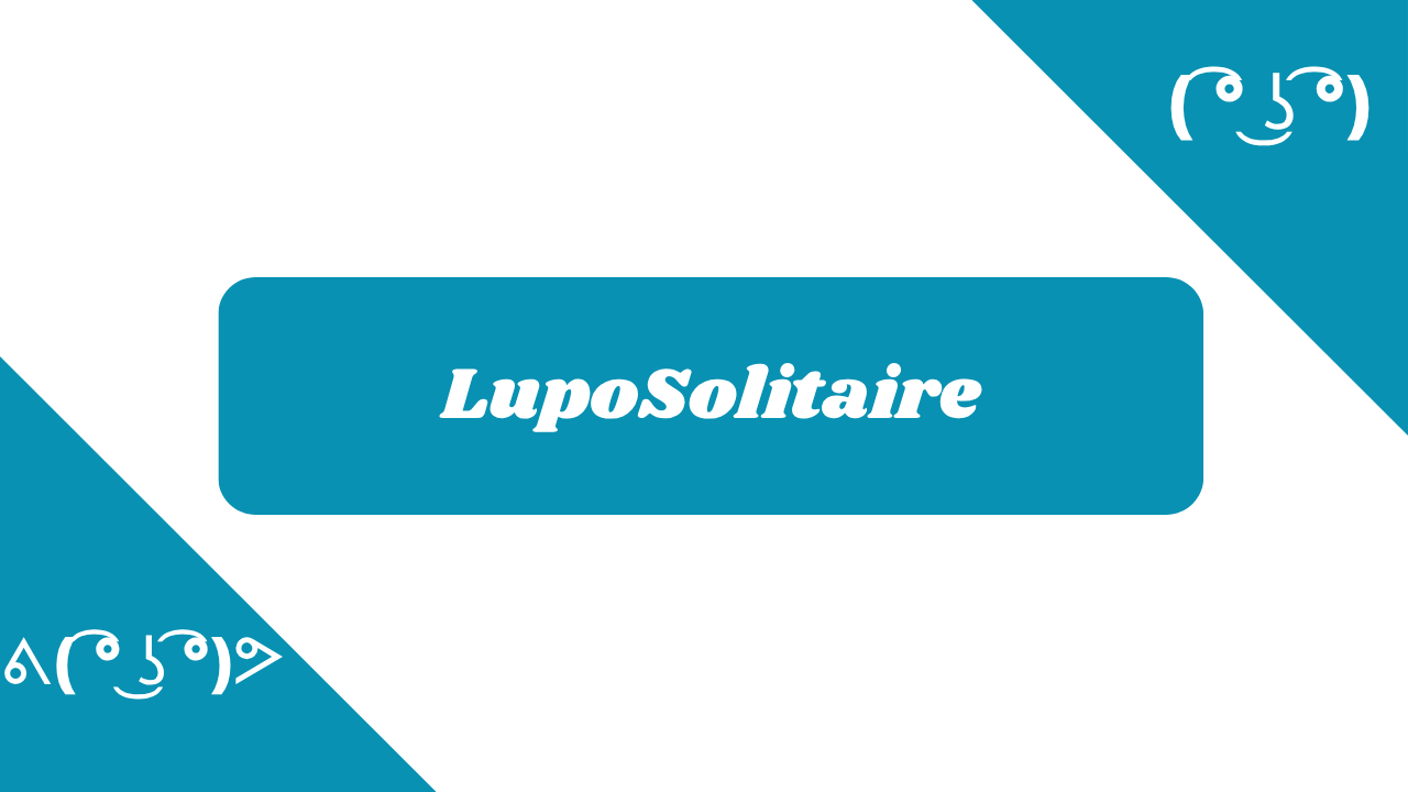 LupoSolitaire in diversi font