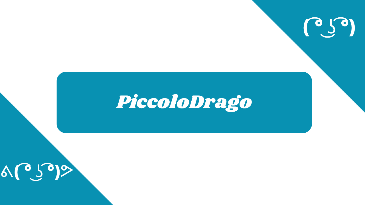 PiccoloDrago in diversi font